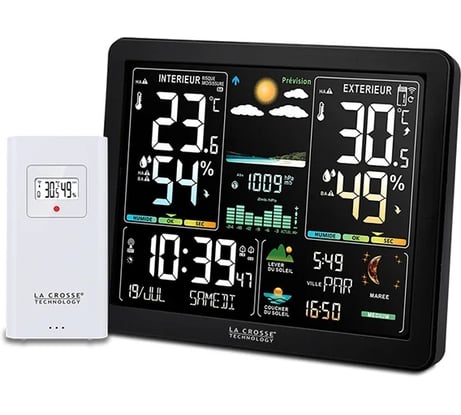 Погодная станция La Crosse Technology WS6236 с цветным экраном, чёрная WS6236-BLA