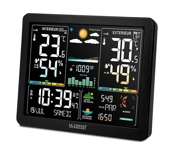 Погодная станция La Crosse Technology WS6236 с цветным экраном, чёрная WS6236-BLA