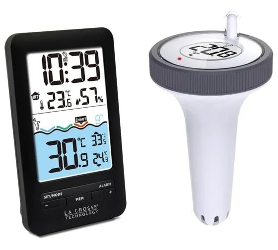 Термометр La Crosse Technology WS6268 с датчиком температуры воды в бассейне WS6268TY-BLA