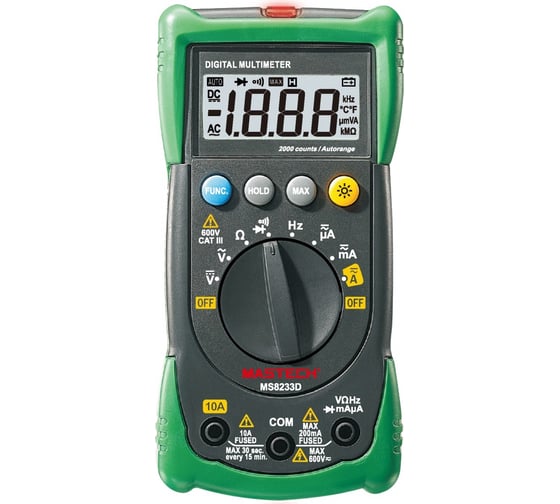 Цифровой мультиметр Mastech MS8233D 00-00007378