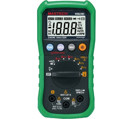 Цифровой автомобильный автоматический мультиметр Mastech MS8239D 00-00007380