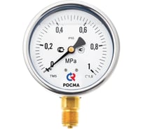 Манометр Росма ТМ-520Р.00 (0-1.6МПа) М20x1.5 1 виброустойчивый готовый к гидрозаполнению D070-03806