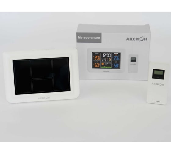 Метеостанция Аксион цветной ET820E белый