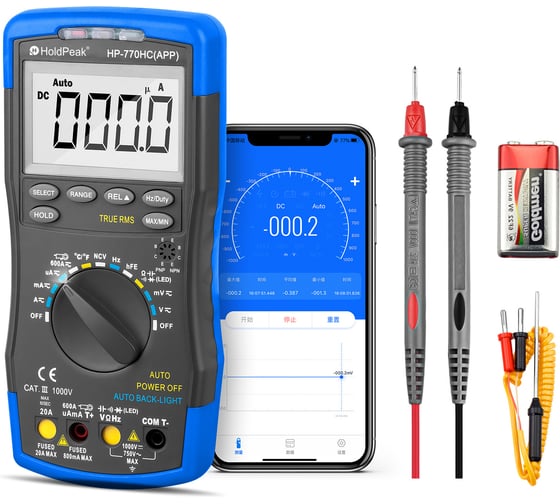 Мультиметр HoldPeak HP-770HC-APP