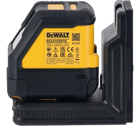 Аккумуляторный лазерный нивелир Dewalt DCLE14201RB, красный луч, 30 м, в чехле DCLE14201RB-XJ