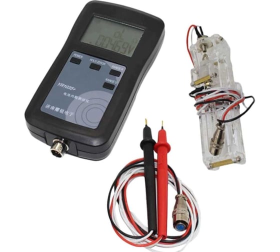 Измеритель внутреннего сопротивления аккумуляторов AMPERIN YR1035+ со щупами + держатель для ёмкостей 075334 1