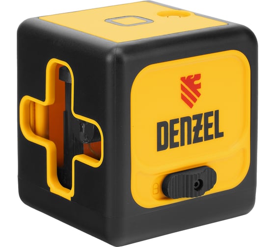 Лазерный уровень Denzel DQB, 30 м, зеленый луч, батарейки, сумка 35016