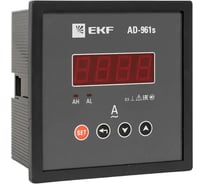 Амперметр цифровой на панель EKF 96x96 (квадратный вырез) однофазный в коротком корпусе PROxima AD-961s