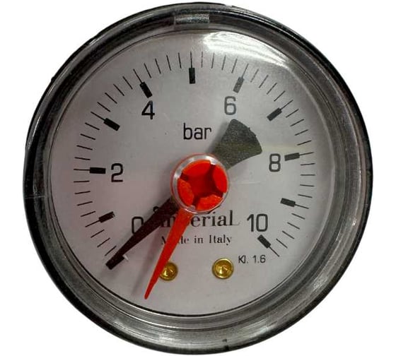 Манометр горизонтальный Imperial 50-1/4-10bar Италия 890.10 1