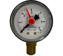 Манометр вертикальный Imperial 50-1/4- 6bar, Италия 888.06