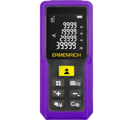 Лазерная рулетка Ermenrich Reel PRO GM100, фиолетовый 85313 1