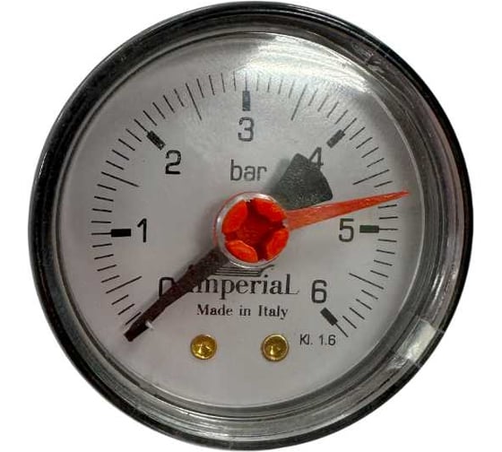 Манометр горизонтальный Imperial 50-1/4- 6bar Италия 890.06 1