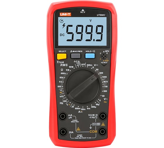 Цифровой универсальный мультиметр UNI-T UT890C 00-00007396