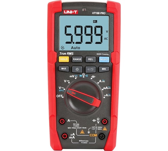 Цифровой мультиметр-автомат UNI-T UT15B PRO 00-00007441