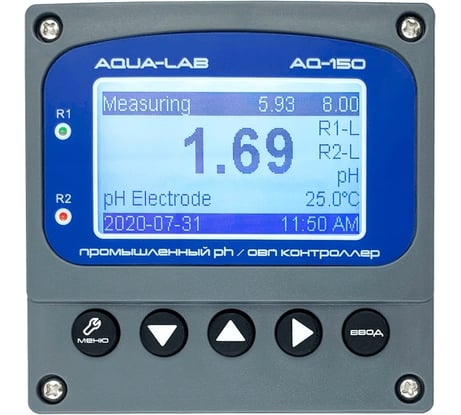 Промышленный pH/ОВП метр контроллер AQUA-LAB AQ-150