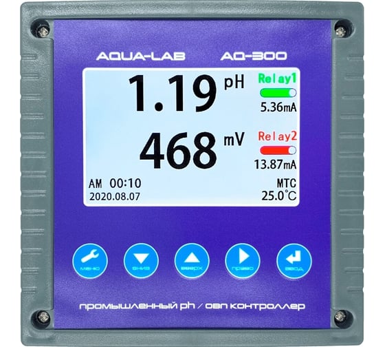 Промышленный pH/ОВП метр контроллер AQUA-LAB AQ-300 1