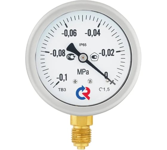 Вакуумметр Росма ТВ-320Р.00 (-0.1-0МПа) ДК63 G1/4, класс точности 1.5, готовый к гидрозаполнению D070-03909 1