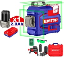 Лазерный уровень 3D аккумуляторный EMTOP ESLE12301
