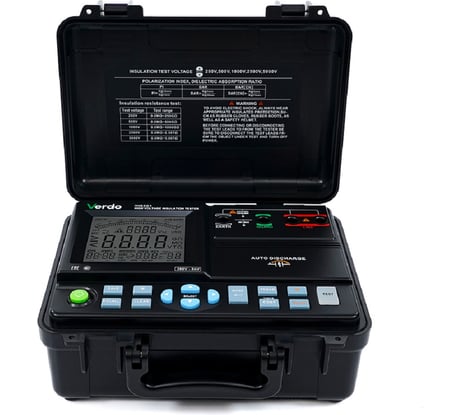 Измеритель сопротивления изоляции VERDO IH6201 (Мегаомметр) до 5000В IH620100