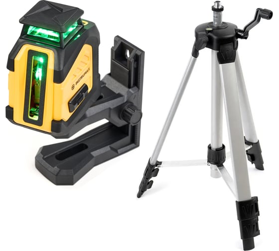 Комплект INSTRUMAX профессиональный лазерный уровень LINEPRO 360+Штатив телескопический с резьбой 1/4 (5/8) дюйма TR-120 IM0181_K 1