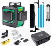 Комплект INSTRUMAX лазерный уровень, GL 3-360 Master SET+Штатив-штанга, элевационный LP-300 в комплекте с треногой, 3м IM0174_K1