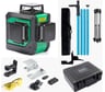 Комплект INSTRUMAX лазерный уровень, GL 3-360 Master SET+Штатив-штанга, элевационный LP-300 в комплекте с треногой, 3м IM0174_K1