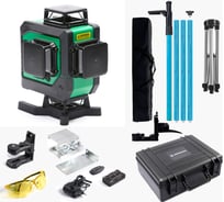 Комплект INSTRUMAX лазерный уровень, GL 4-360 Master SET+Штатив-штанга элевационный, LP-300 в комплекте с треногой, 3м IM0175_K1