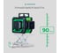 Комплект INSTRUMAX лазерный уровень, GL 3-360 Master SET+Штатив телескопический с резьбой 1/4 (5/8) дюйма TR-120 IM0174_K 20