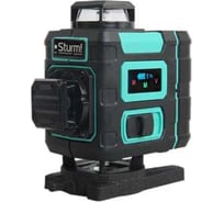 Уровень лазерный Sturm 16 зелёных лучей, 4x360, 2 аккумулятора, пульт д/у 4010-16-AL