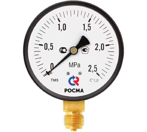 Манометр радиальный РОСМА ТМ-510Р.00 (0-16МПа) М20х1.5 1, ДК100мм D270-08510 1