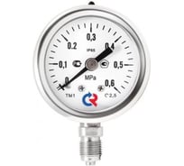 Манометр радиальный РОСМА ТМ-521Р (0-40МПа) G1/2 1.0, ДК100мм, виброустойчивый, коррозионностойкий, сухой D240-00698