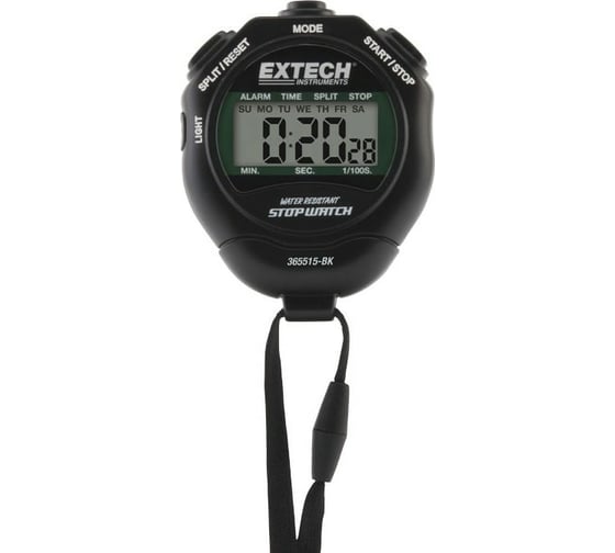Секундомер/часы с дисплеем с подсветкой Extech 365515-BK