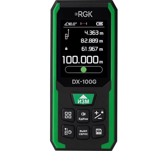 Строительная лазерная рулетка RGK DX-100G 723412 1