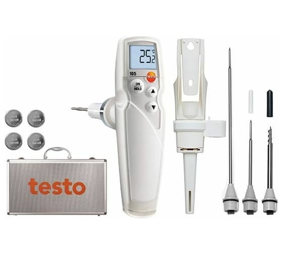 Термометр Testo 105 в комплекте с тремя зондами для измерений 0563 1052