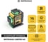 Комплект INSTRUMAX профессионального лазерного уровня LinePRO 4D BAZA + многофункциональная штатив-штанга ACULA 3800 MAXIMUM IM0209 4