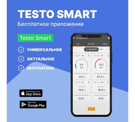 Смарт-зонд манометр высокого давления Testo 549i 2 Gen 0560 2549 02 к0000037372