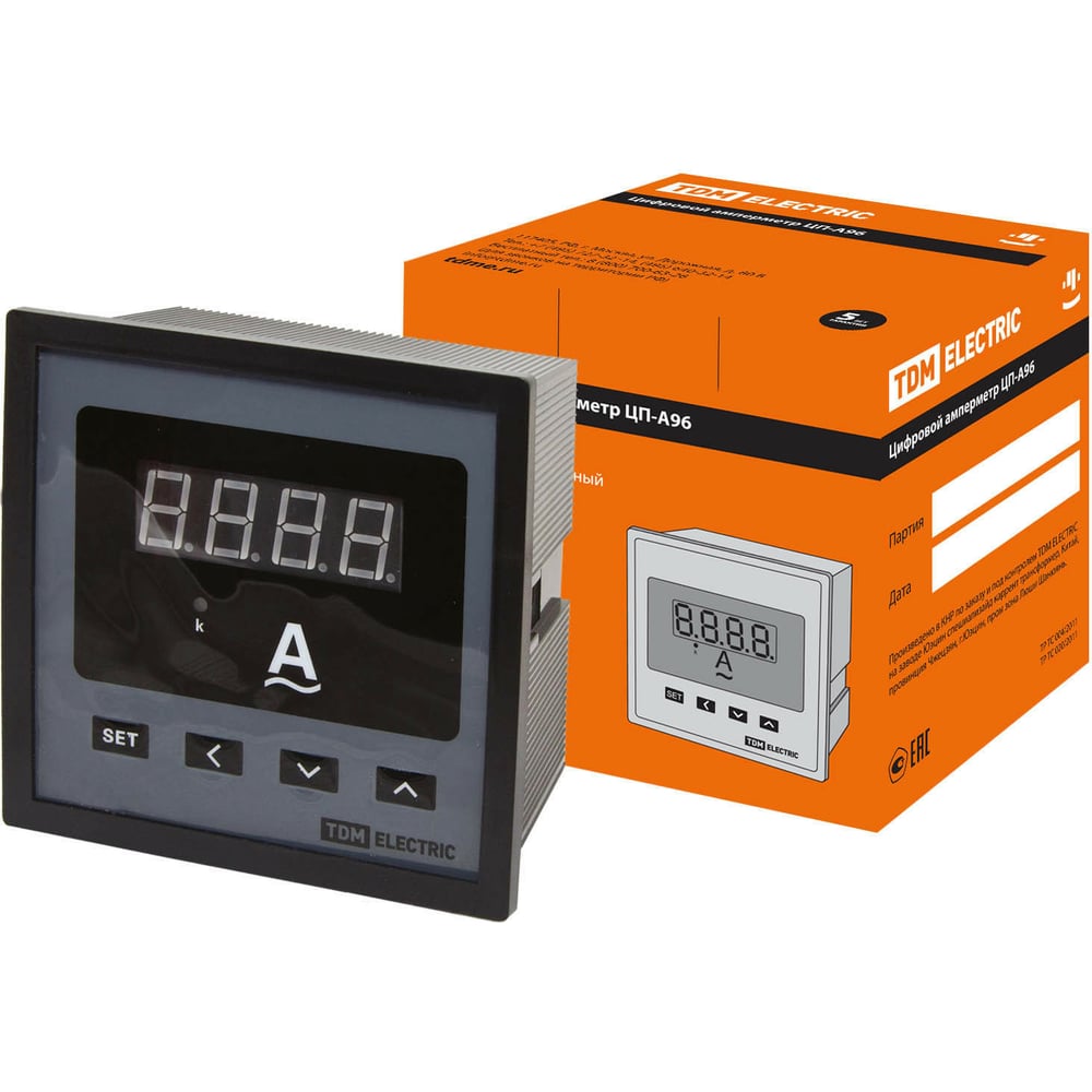 Цифровой амперметр TDM ЦП-А96 0-9999А-0.5-Р SQ1102-0523 - выгодная цена ...