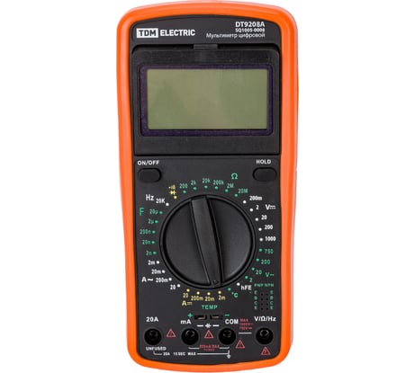 Цифровой мультиметр TDM серия МастерЭлектрик DT9208A SQ1005-0008