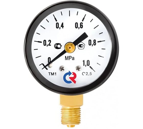 Манометр Росма ТМ-110Р.00 радиальный (0-1.6МПа) G1/8 2.5, ДК40мм D070-02336 1
