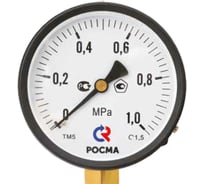 Манометр Росма ТМ-310Р.00 радиальный (0-0.25МПа) М12х1.5 1.5, ДК63мм D270-08499