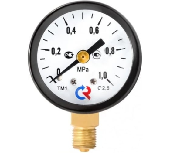 Манометр Росма радиальный (0-0.6МПа) М12Х1.5, ДК50мм D070-01257 1