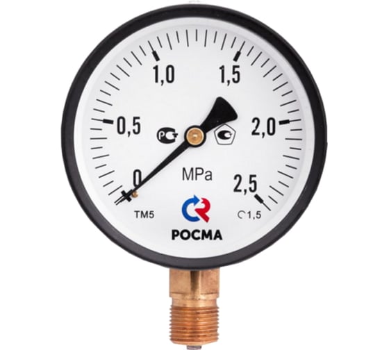 Манометр Росма ТМ-610Р.00 радиальный (0-0.6МПа) М20х1.5, ДК150мм D070-00144 1