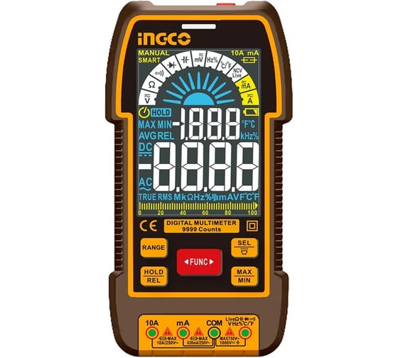 Мультиметр цифровой INGCO 1000В INDUSTRIAL DM110004 1