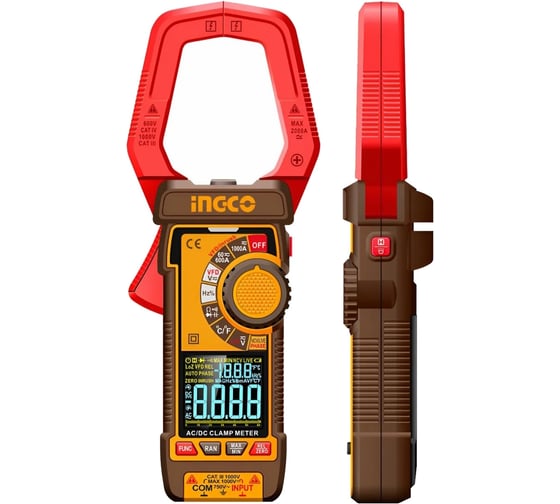 Мультиметр цифровой INGCO 1000А AC/DC INDUSTRIAL DCM610002 1