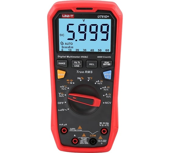 Цифровой мультиметр UNI-T UT61D+ 00-00007278