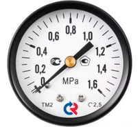 Манометр РОСМА ТМ-110Т.00 осевой (0-6МПа) G1/8 2.5, ДК40мм D070-06074