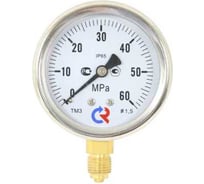 Манометр РОСМА ТМ-320Р.00 радиальный, 0-16МПа, М12х1.5 1.5, ДК63мм, виброустойчивый, сухой D070-03772