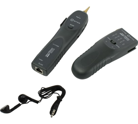 Тестер-трассоискатель для тестирования кабеля 5Bites UTP/FTP/STP RJ45, TEL RJ11/12  LY-CT006