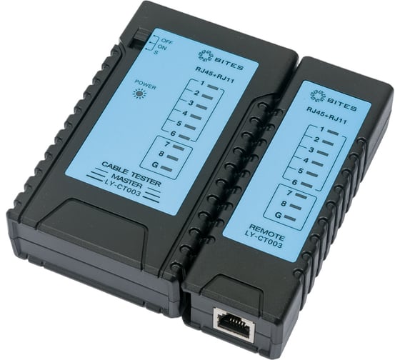 Сетевой тестер кабеля 5Bites UTP/FTP/STP RJ45, TEL RJ11/12  LY-CT003