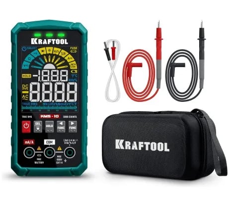 Смарт-мультиметр цифровой KRAFTOOL KMS-10 59872
